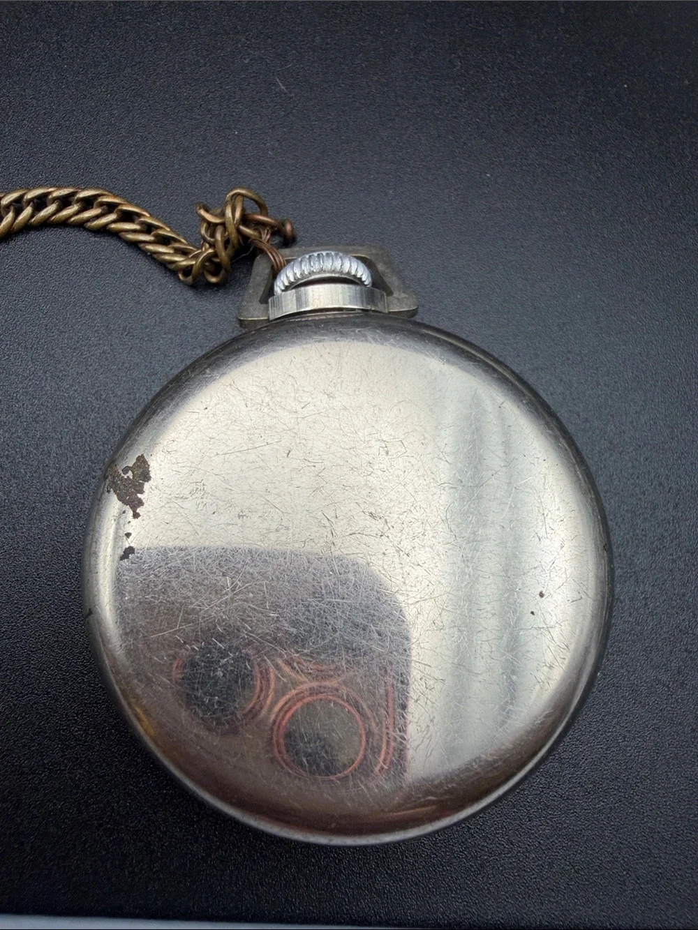 New Haven Compensated Pocket Watch WORKS! #W06 pocket chain vintage